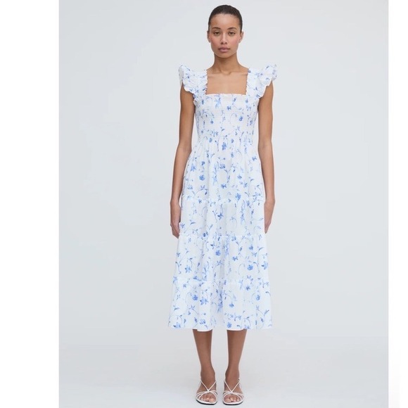 Hill House Dresses & Skirts - Hill House The Ellie Nap Dress in Blue Botanical Size Large